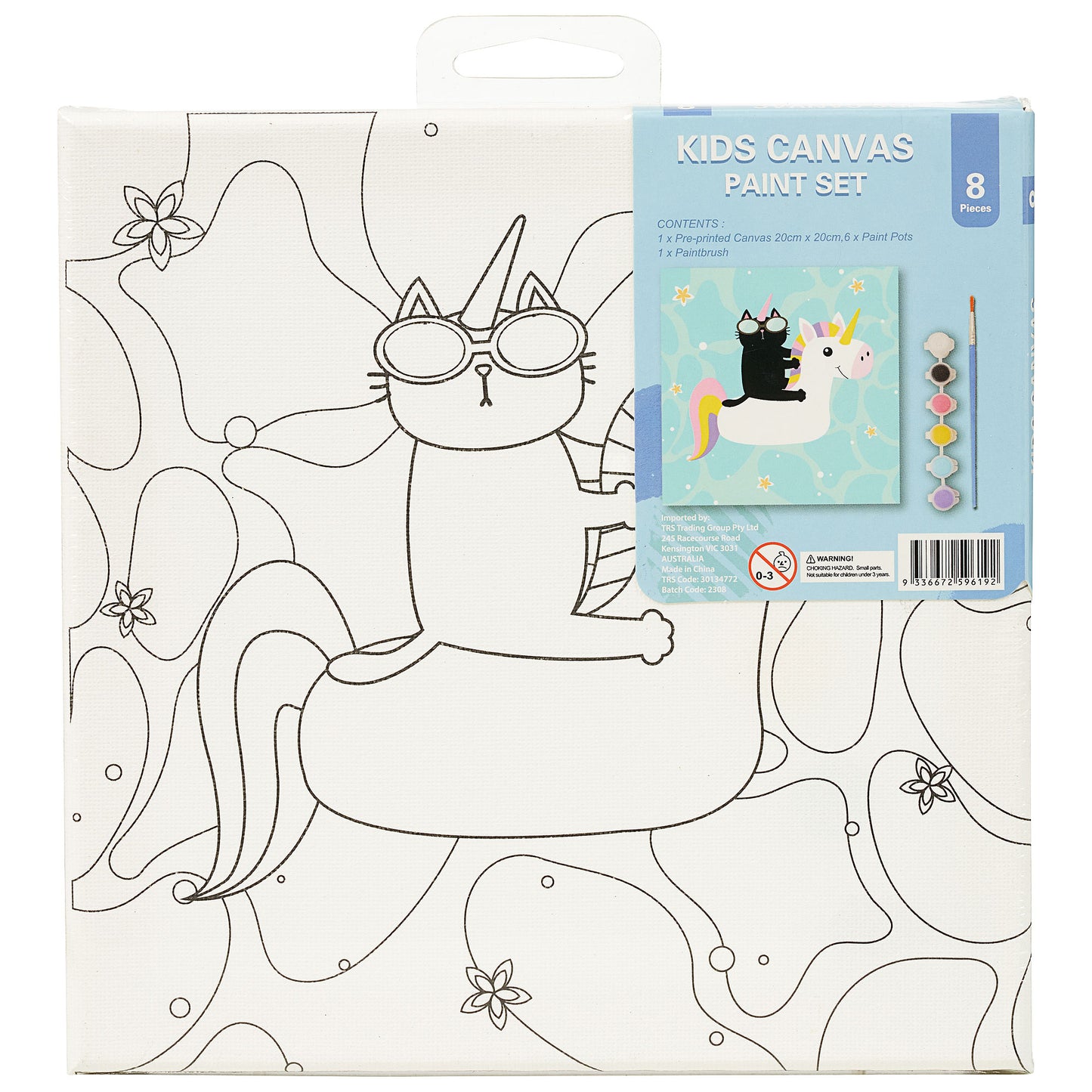 Kids' Canvas Paint Set Assorted