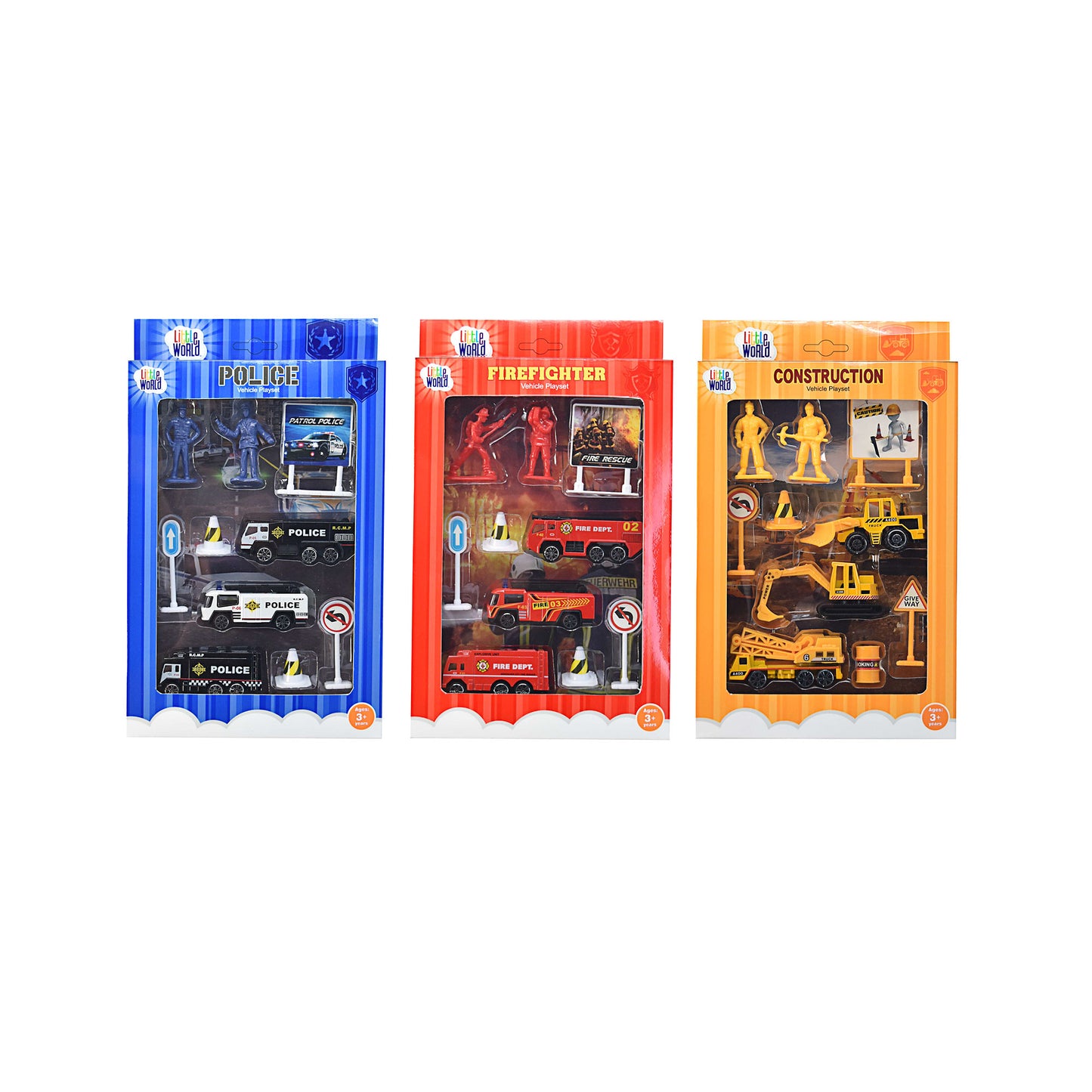 Die Cast Vehicle Playset 10pce Assorted