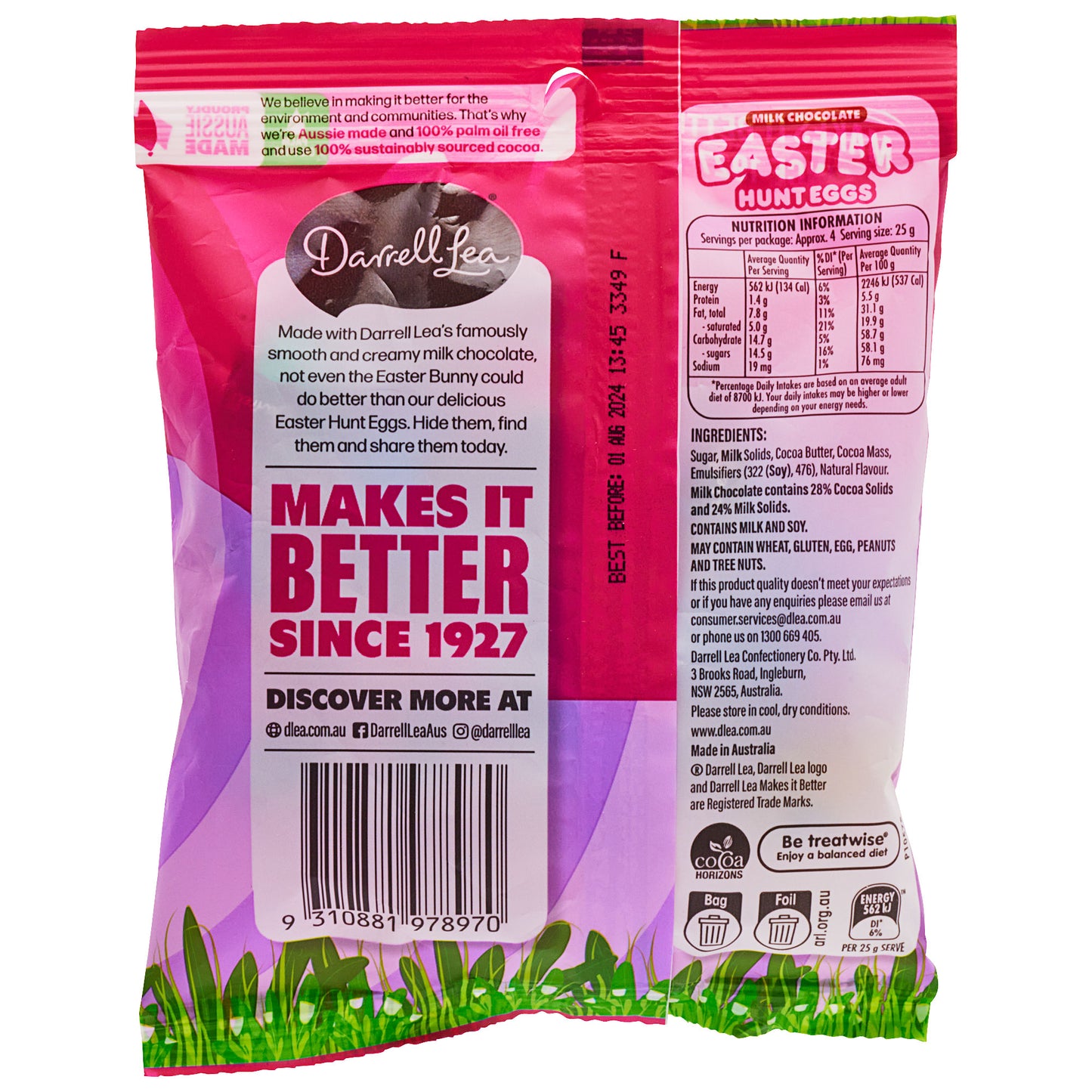 Darrell Lea Choc Hunting Eggs 110g