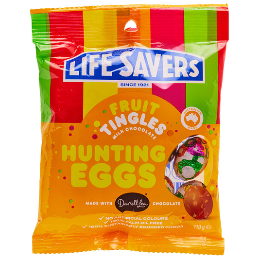 Life Savers Choc Fruit Tingle Eggs 110g