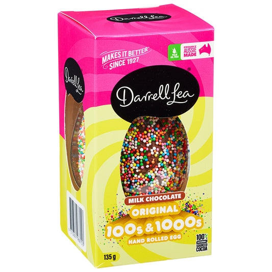 Darrell Lea Egg 100s & 1000s Raspberry 135g