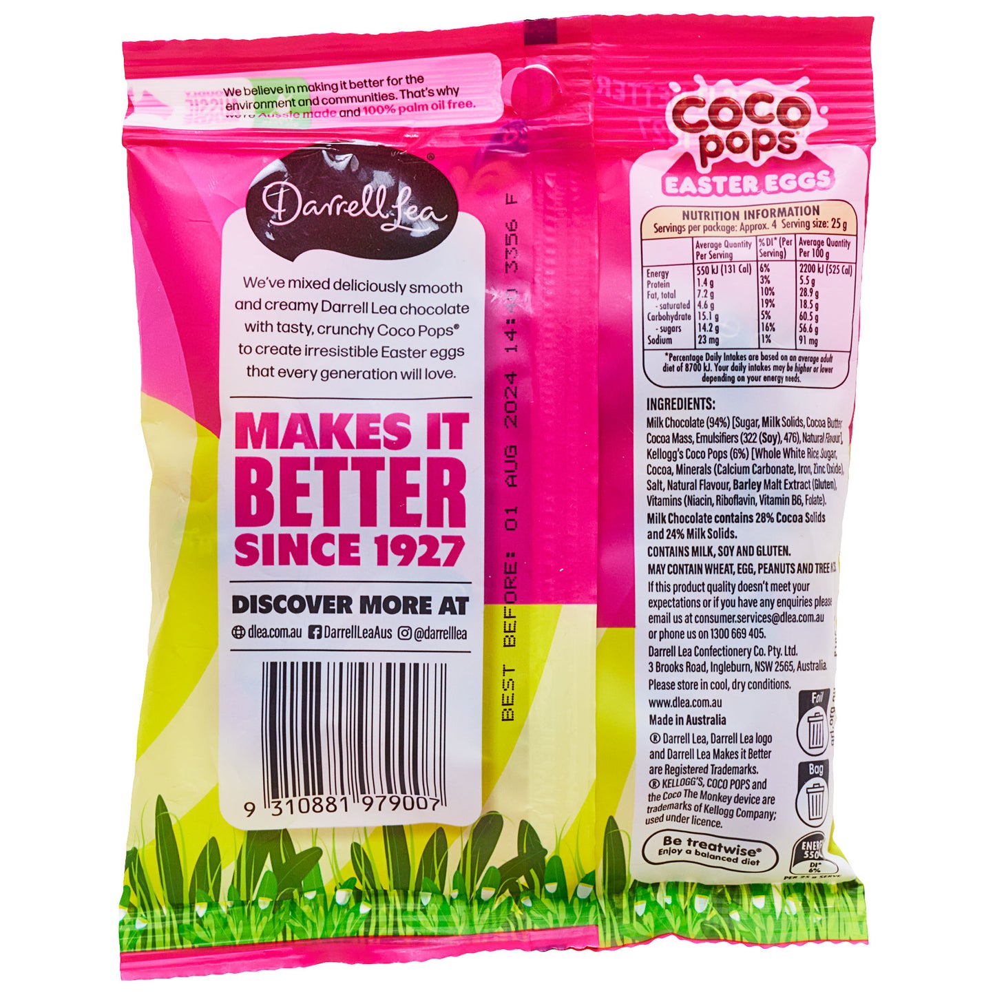 Darrell Lea Coco Pops Solid Egg 110g