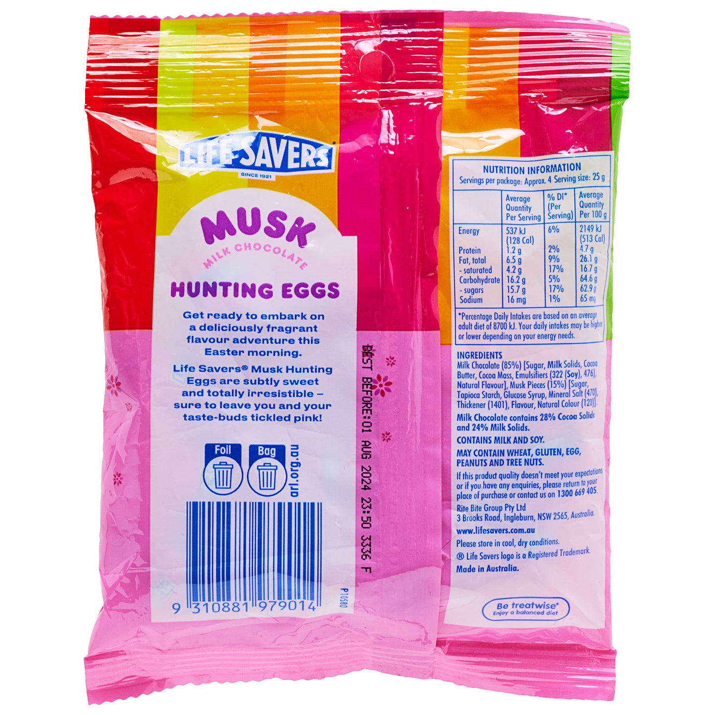 Life Savers Solid Egg Musk 110g