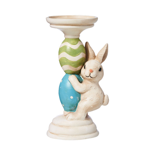 Easter Bunny Pillar Candle Holder 18cm