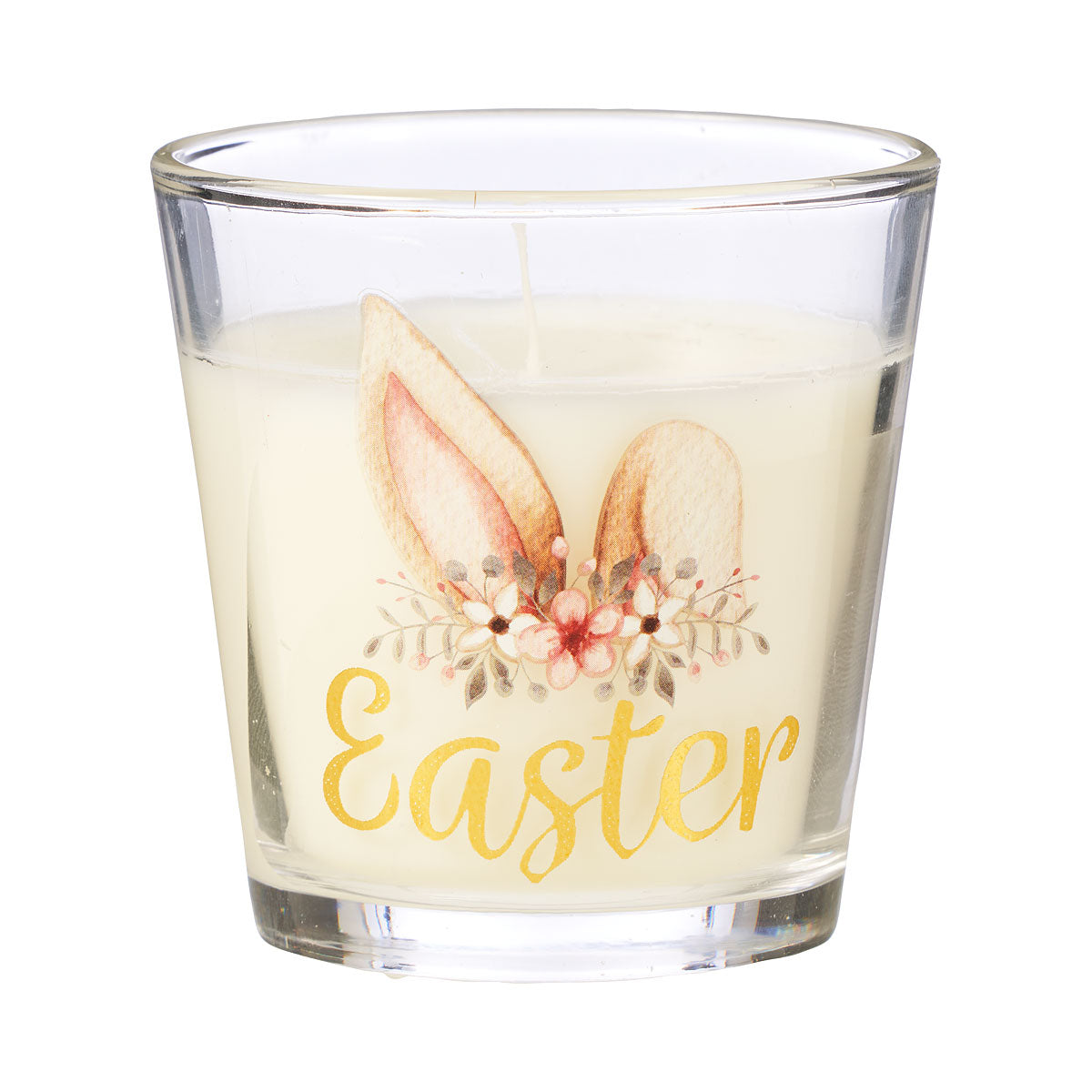 Glass Candle Easter Print Assorted