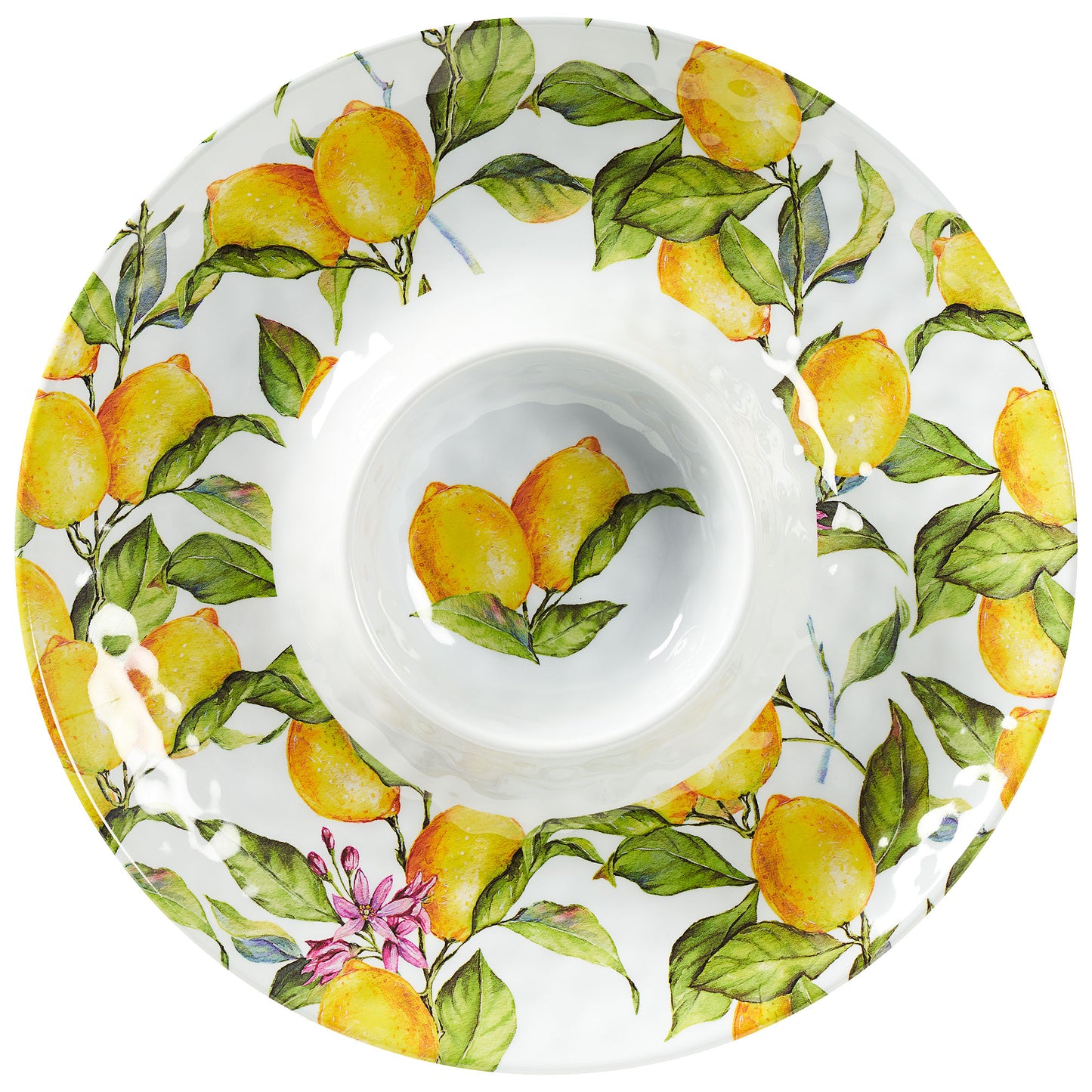 Lemons Chip N Dip Plate XL
