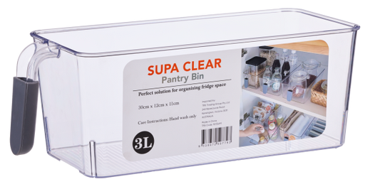 Supa Clear Pantry Bin 3L