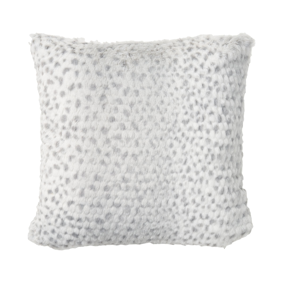Faux Fur Cushion Leopard/Diamond 42cm