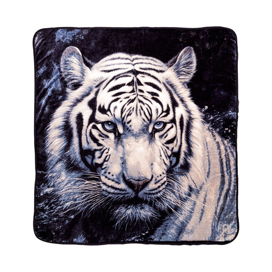 Printed Faux Mink Blanket Tiger 200x220cm