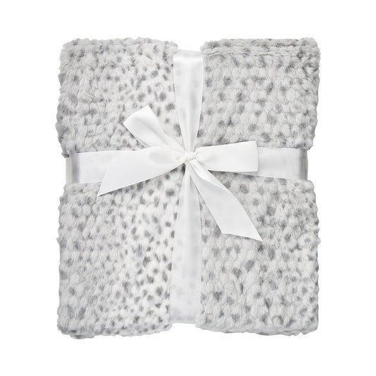 Faux Fur Throw Leopard/Diamond 127x220cm