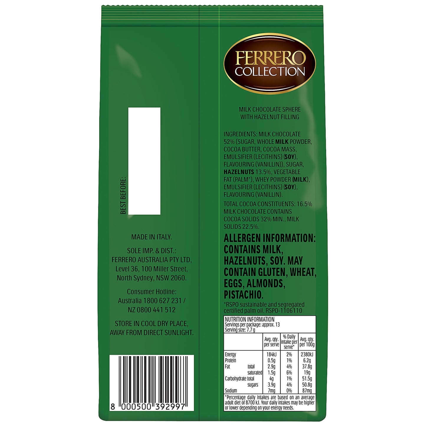 Ferrero Sphere Hunt Choc Balls 100g