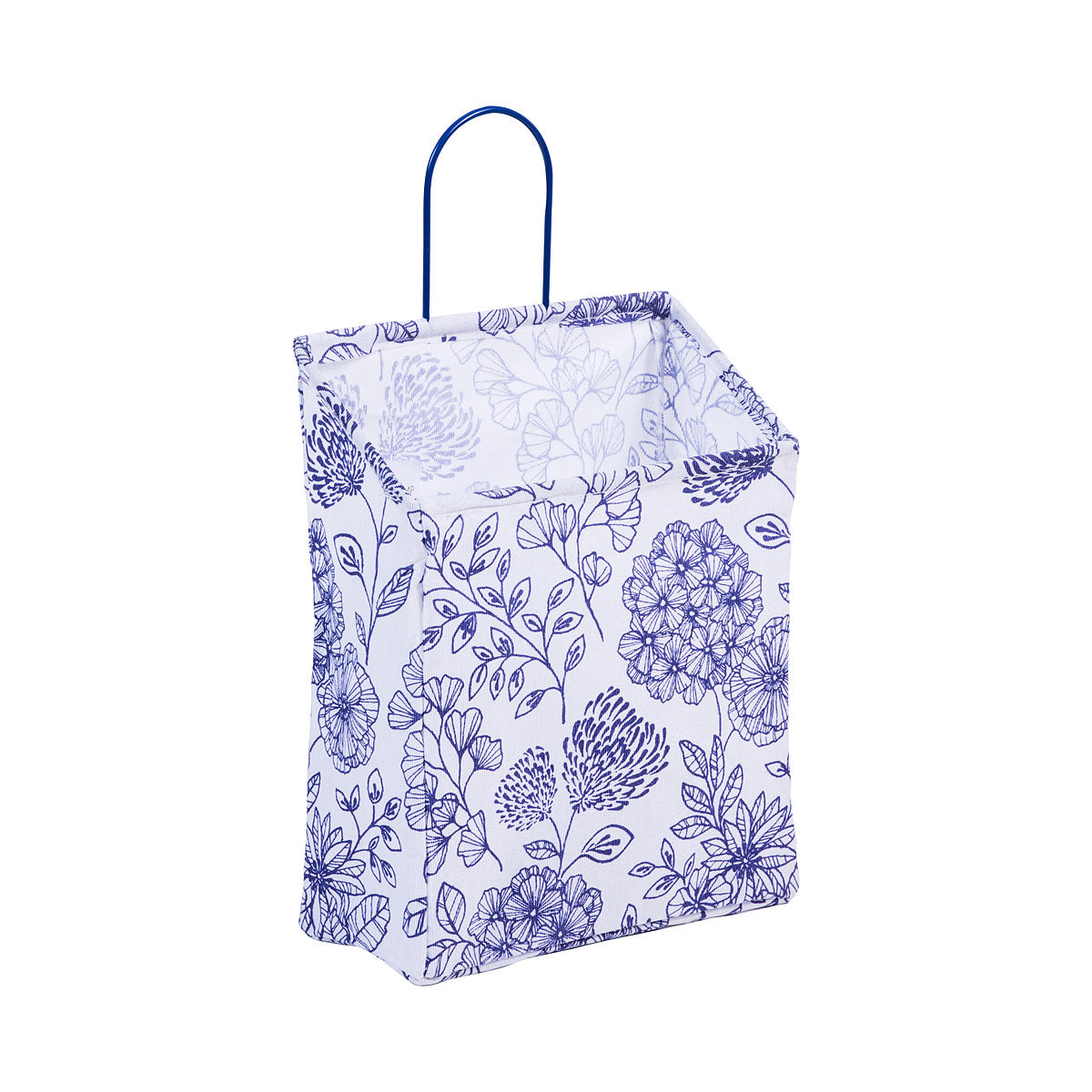Hanging Basket Blue Floral