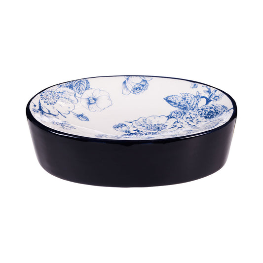 Blue Botanics Ceramic Soap Dish