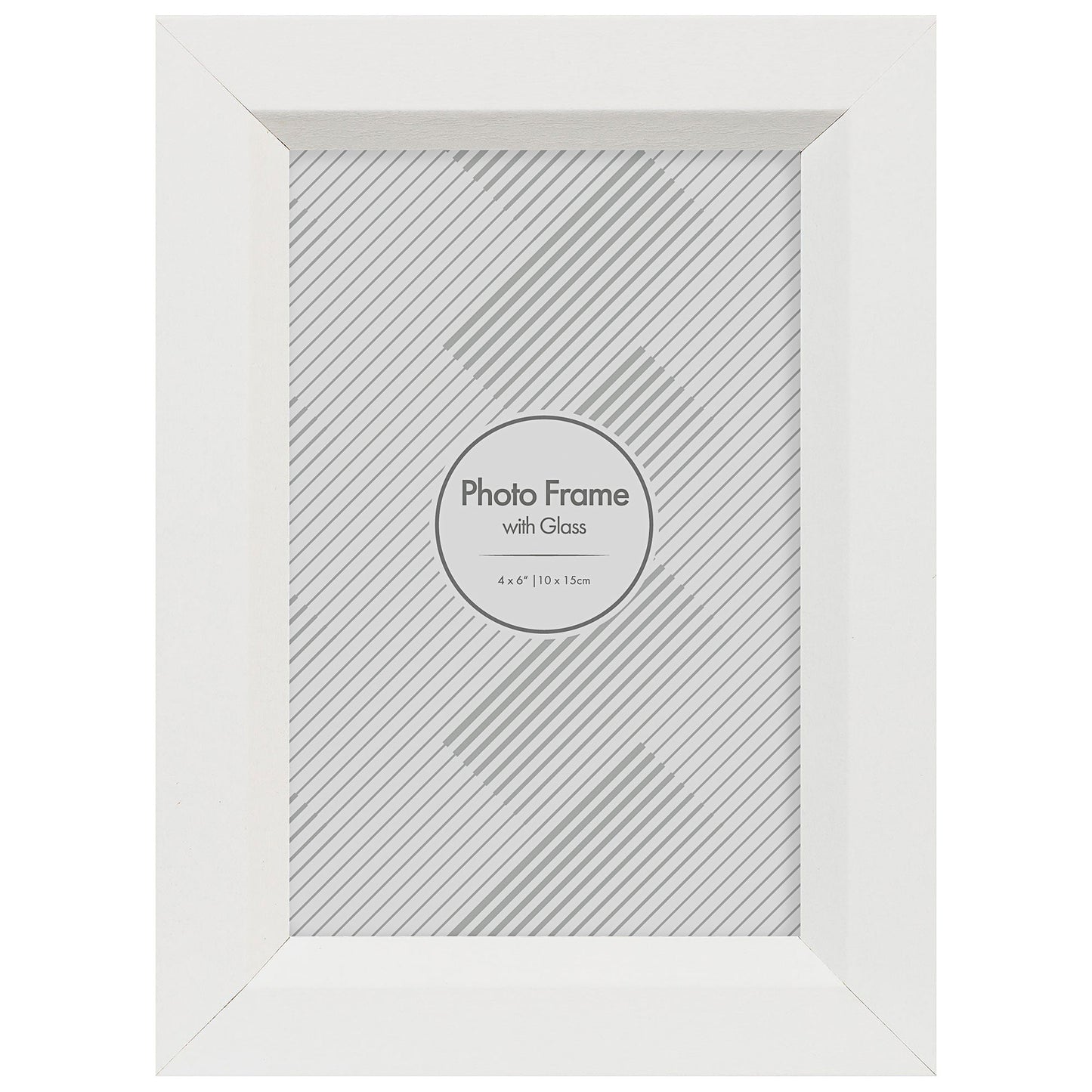 Barcelona White Photo Frame 4x6"