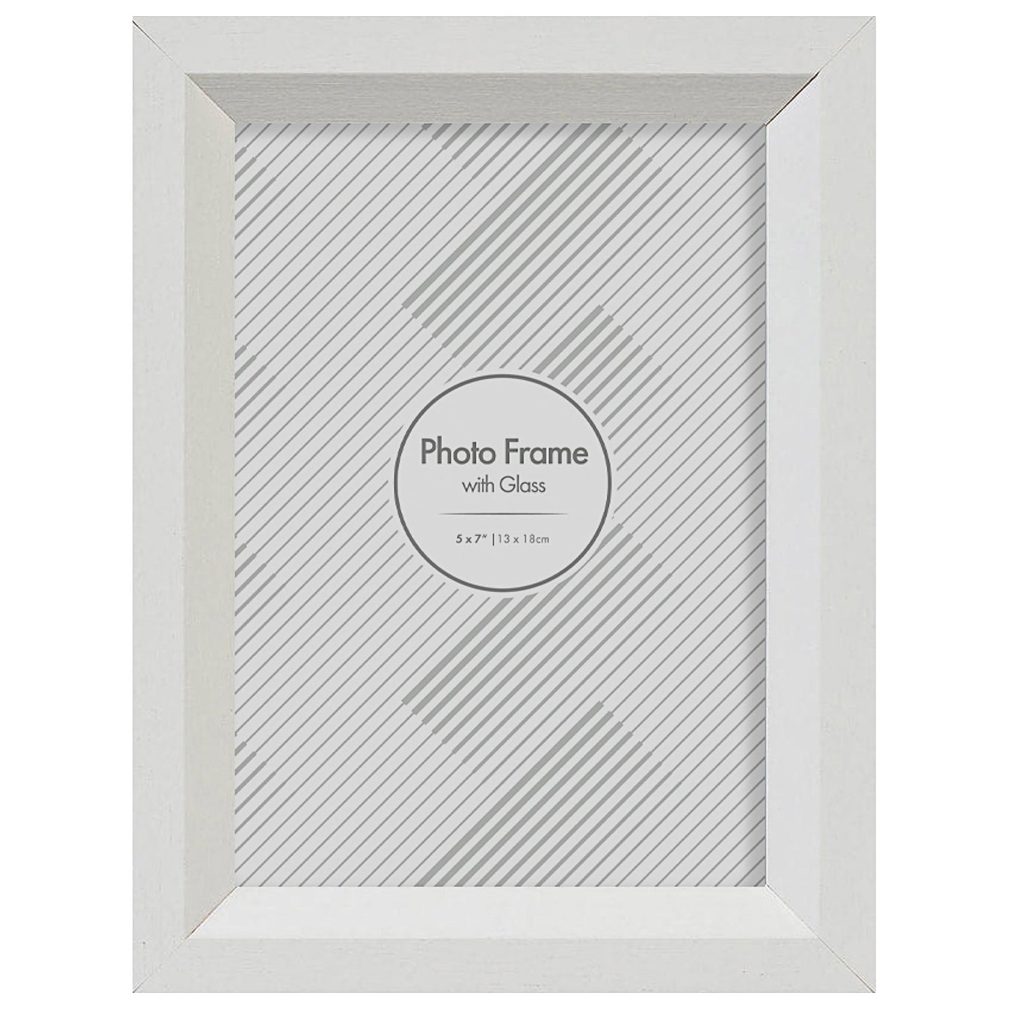 Barcelona White Photo Frame 5x7"