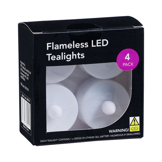 LED Tealights 4pk