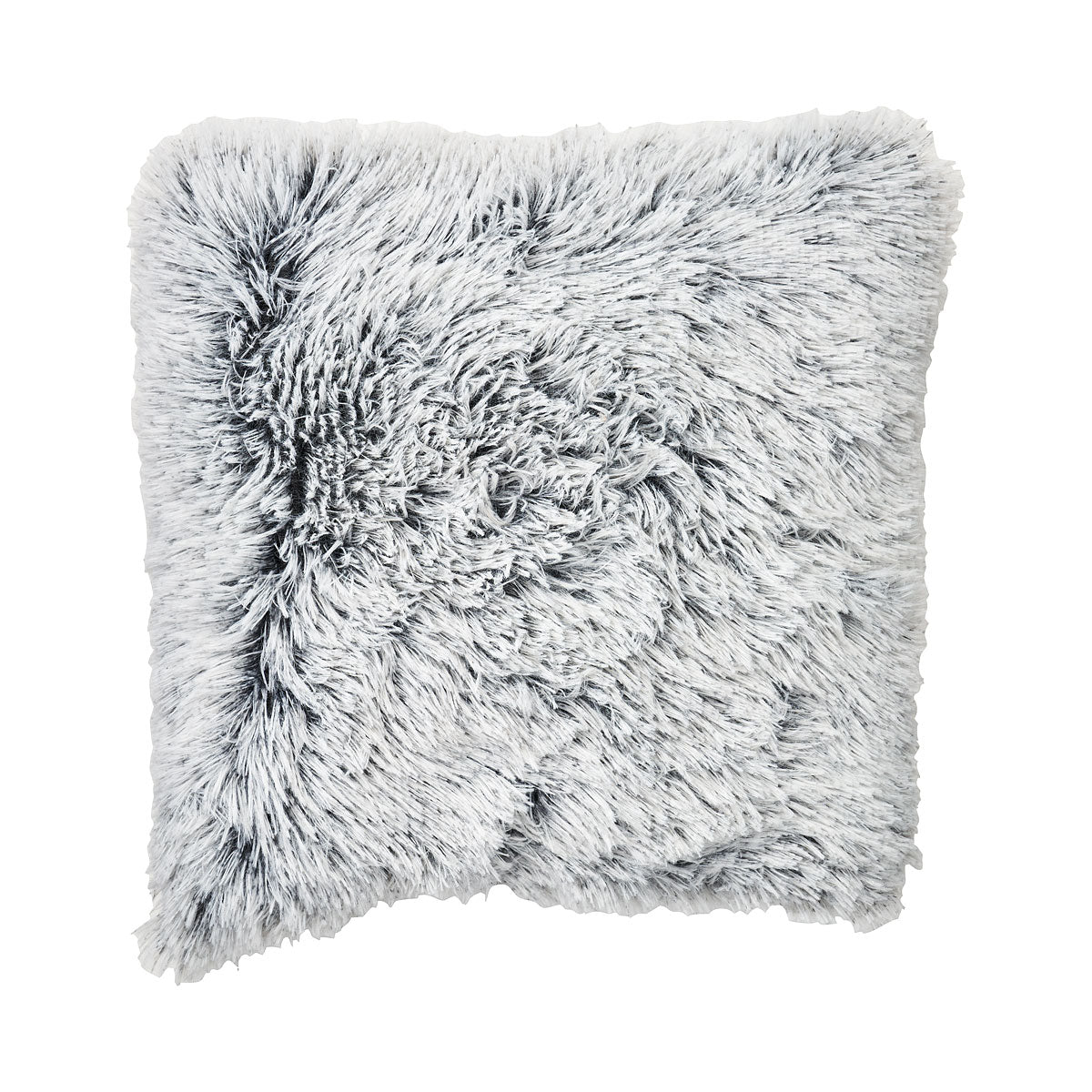 Fluffy Cushion Red Blue White/Grey 40cm