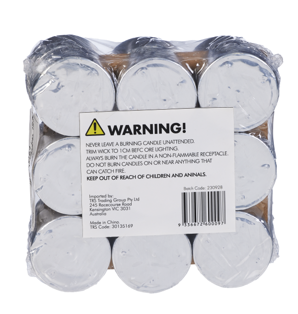 Tealight Unscented Candles 9hr 18pk