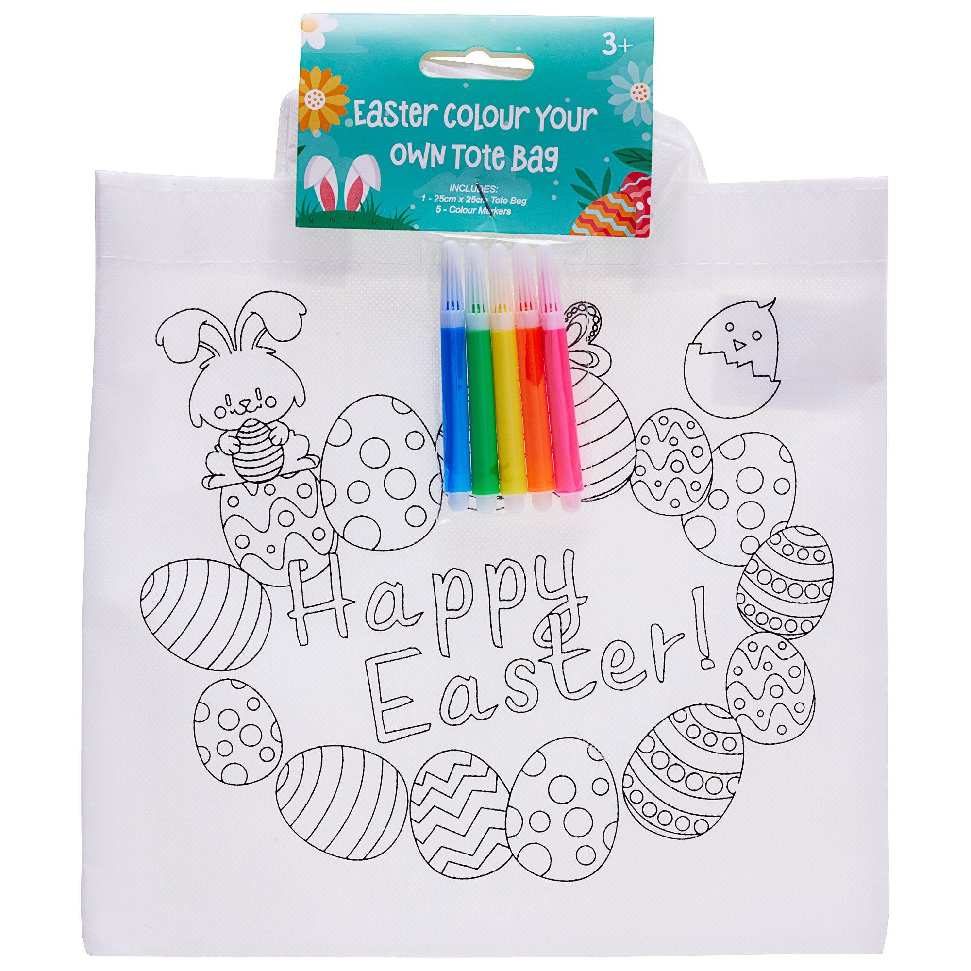 Easter Colour Your Own Tote Bag The Reject Shop