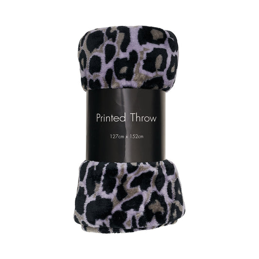 Plush Printed Throw Assorted Designs 127x152cm