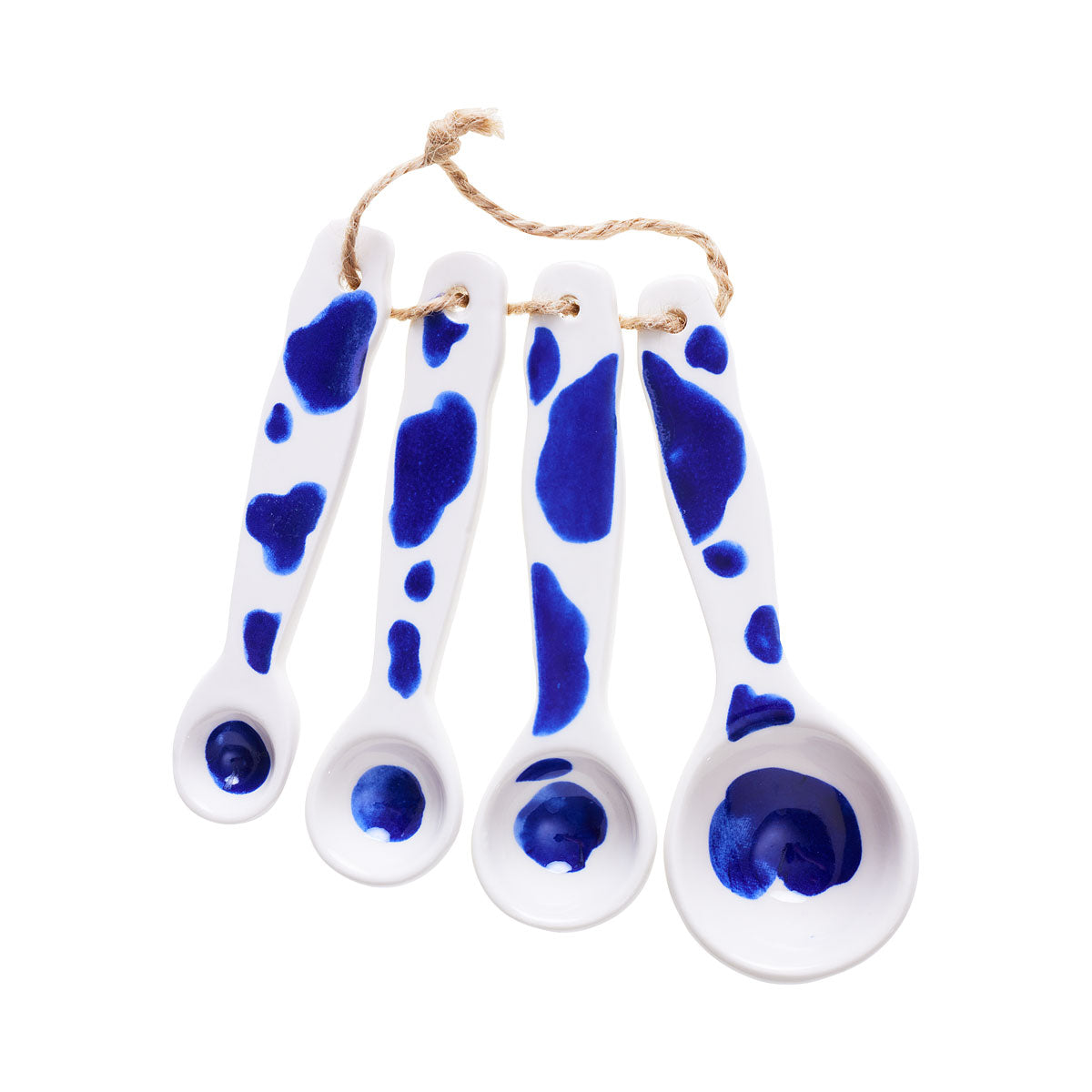 Farm Animals Measuring Spoons Blue 4pc