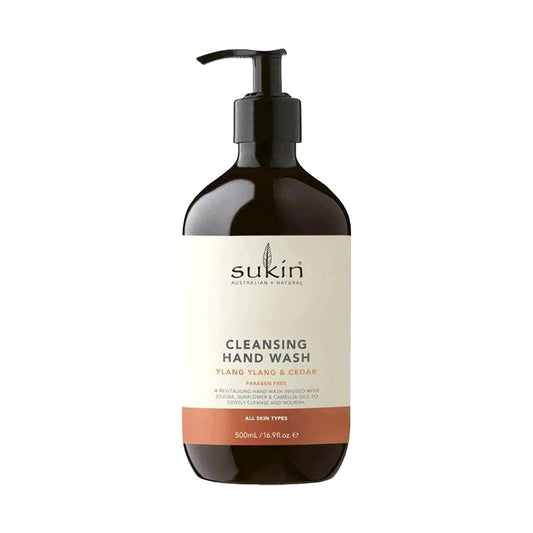 Sukin Cleansing Hand Wash Ylang Ylang & Cedar Pump 500mL