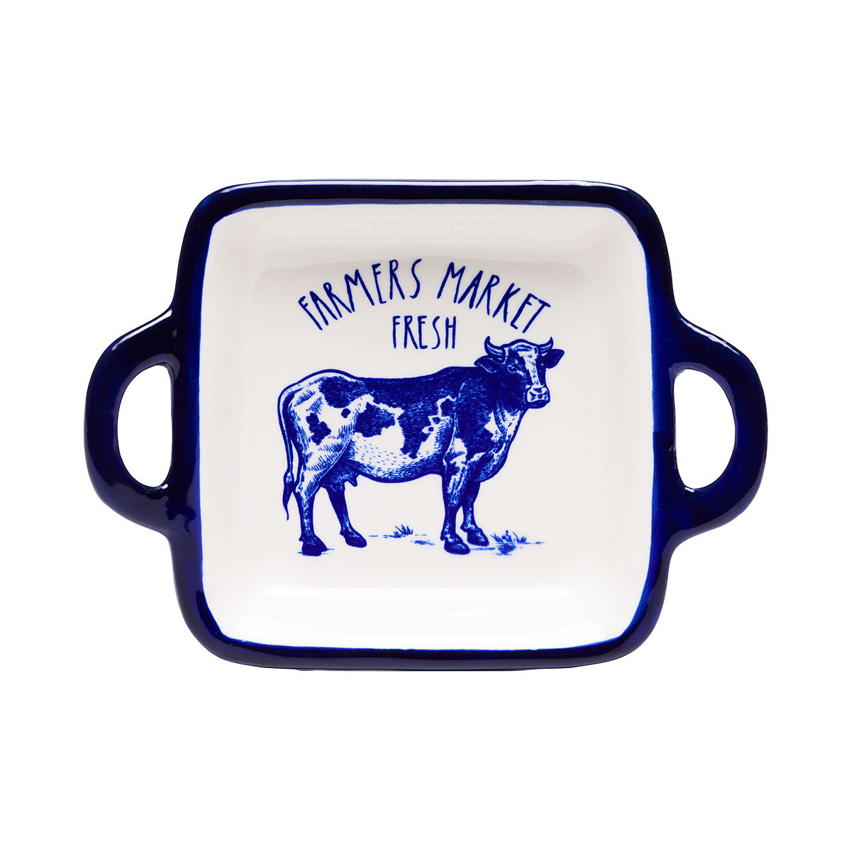 Farm Animals Square Baking Dish Blue Assorted