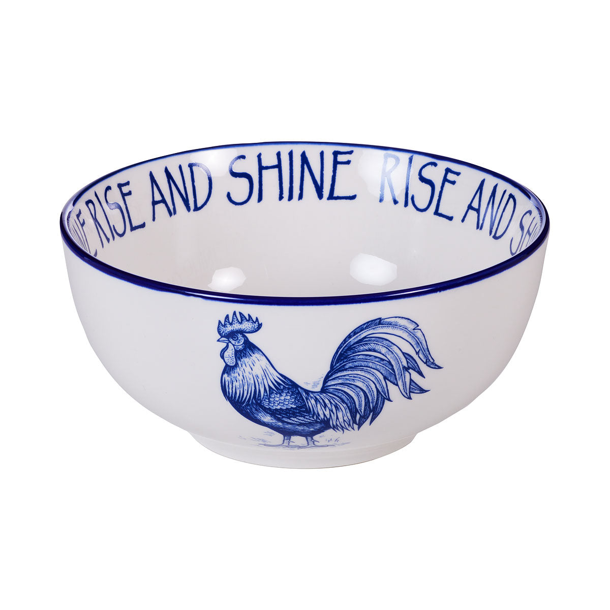 Farm Animals Cereal Bowl Blue Assorted