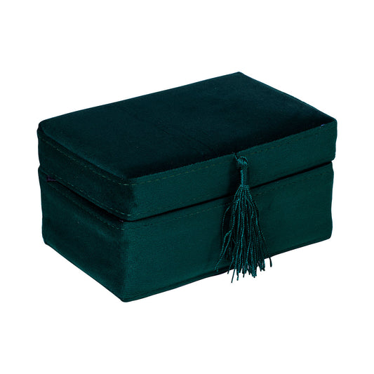 Trinket Box Velvet Green/Blue