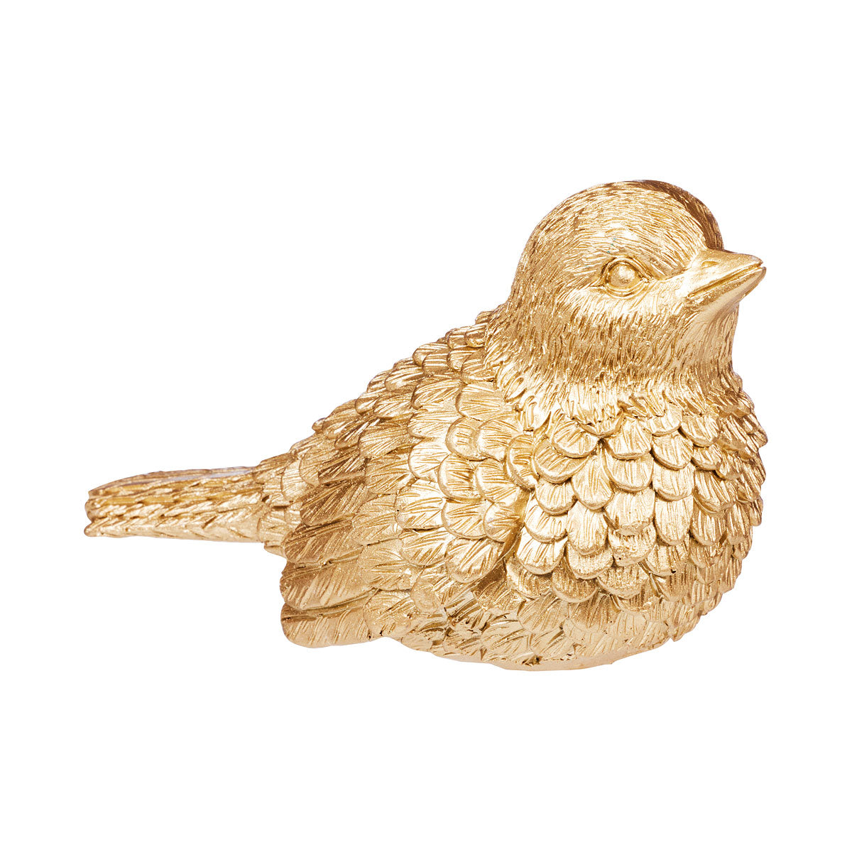 Resin Bird Ornament Gold