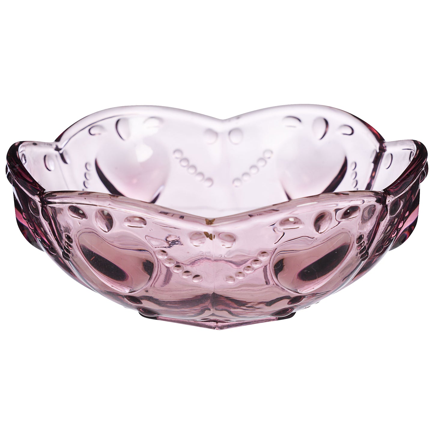 Trinket Colour Glass Bowl Smoke/Pink