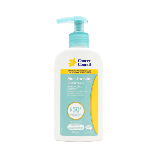 Cancer Council Aloe & Vitamin E Sunscreen SPF50 200mL