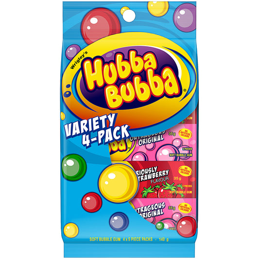 Hubba Bubba Bubble Gum Variety 4PK 140g