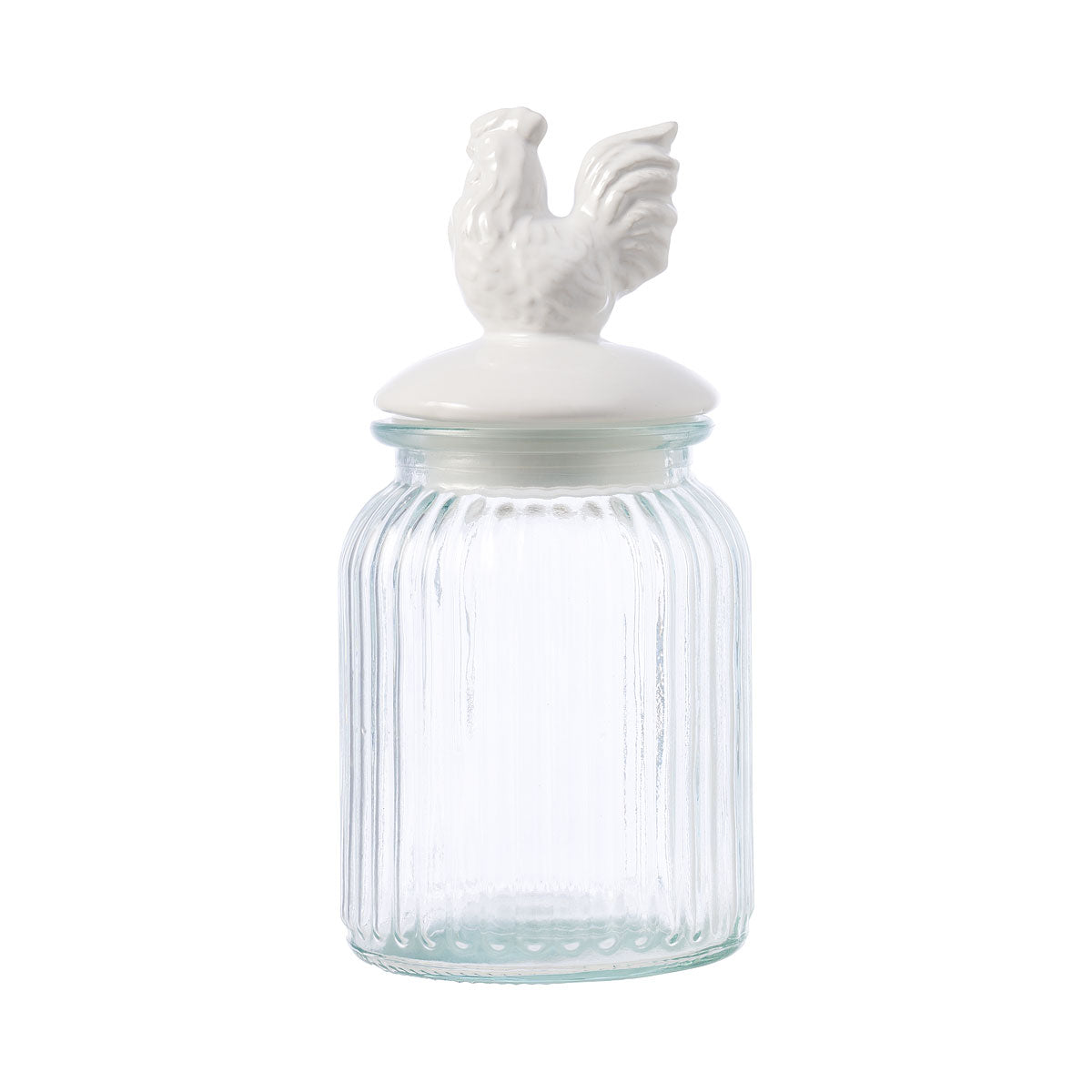 Rooster Glass Storage Jar 1000mL