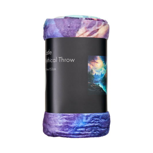 Faux Mink Throw Print Marmande/ Castle 127x152cm