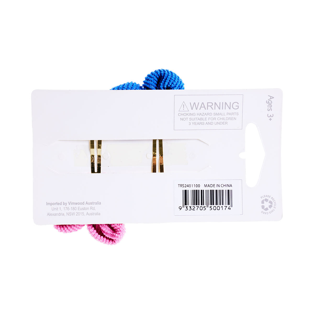 Cord Daisy Hair Clip 2pk