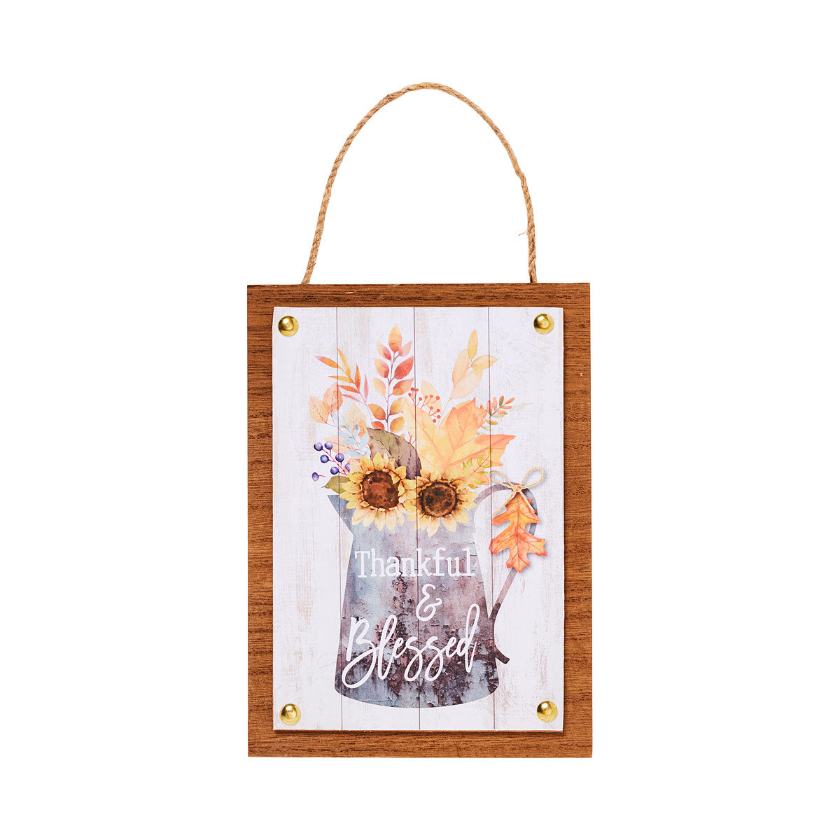 Hanging Plaque Peace & Love/Thankful
