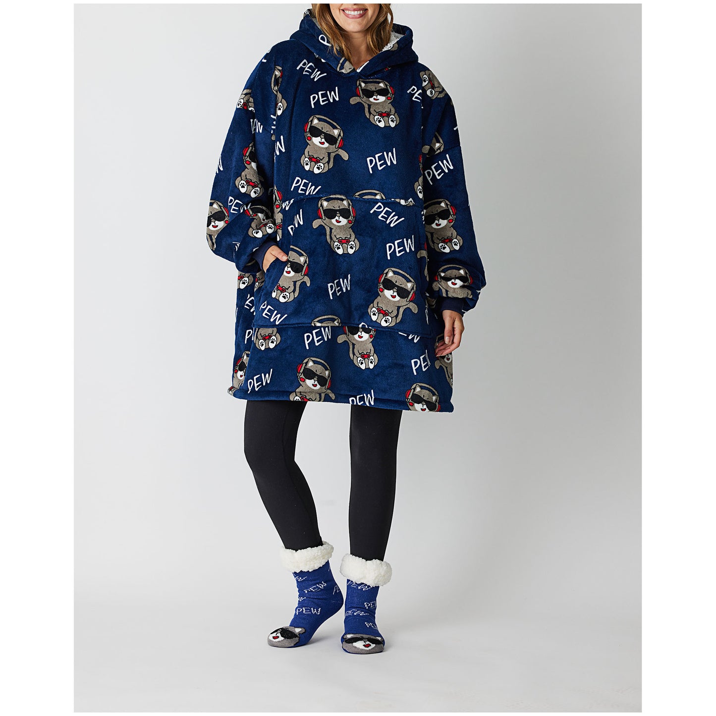 Adult Over-Sized Hoodie Pew Pew