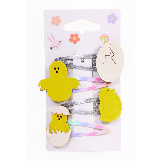 Chick Glitter Clip 4pk