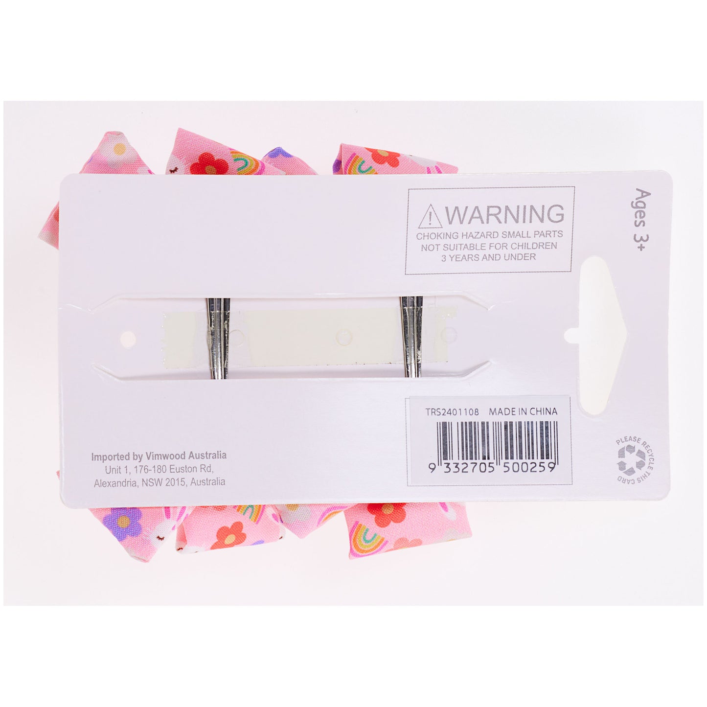 Bunny Bow Clip 2pk