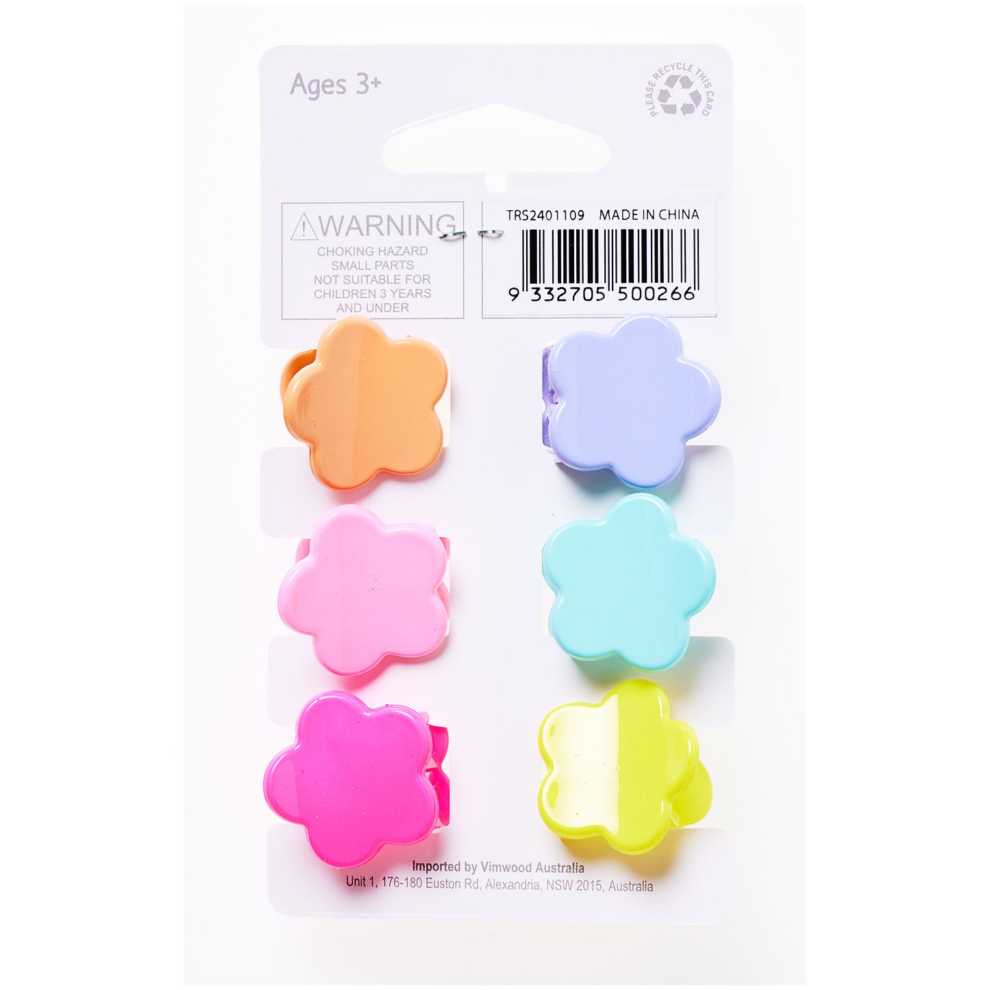 Daisy Claw Clip 6pk