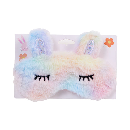 Rainbow Bunny Eye Mask
