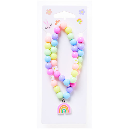 Rainbow Necklace & Bracelet Set