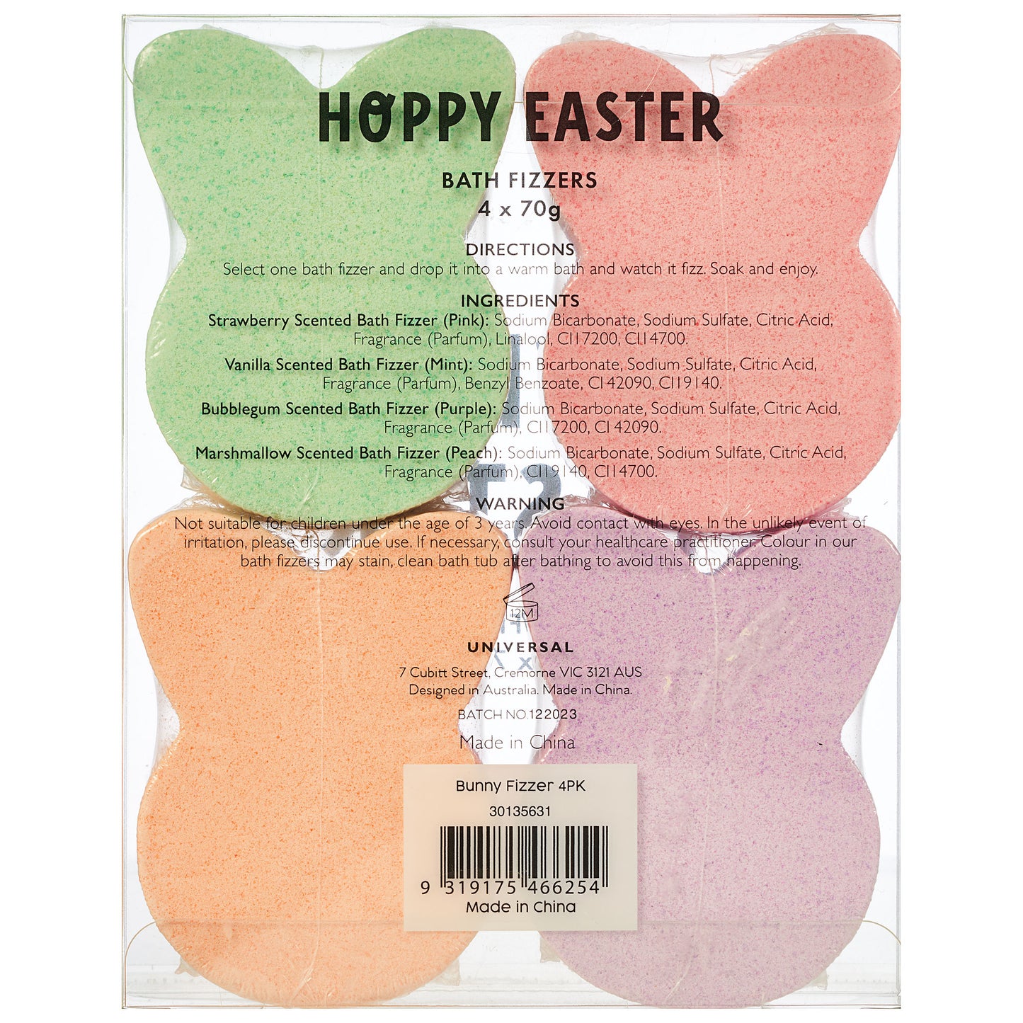 Bunny Fizzer 4pk