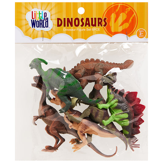 Dinosaur Figure Set 6pce