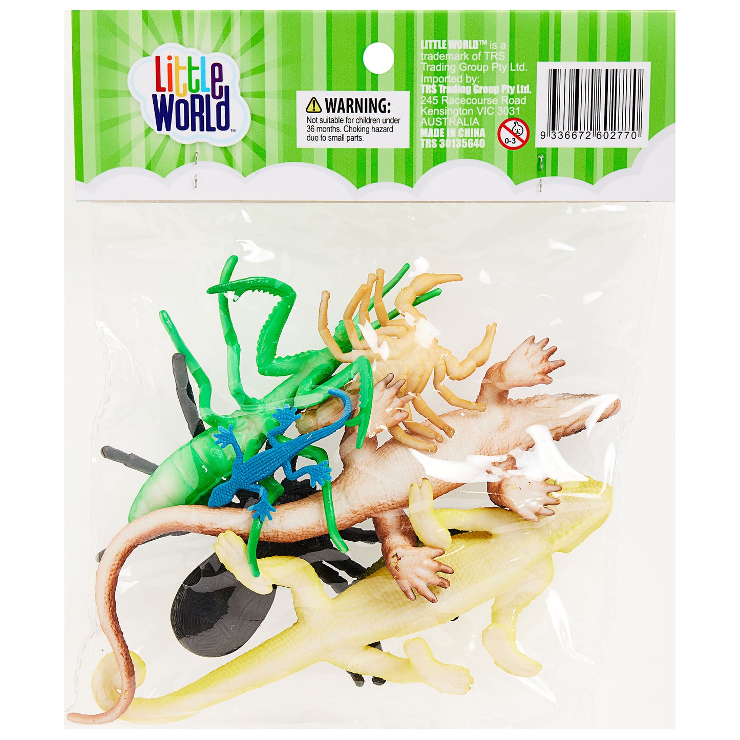 Insect And Reptile Set 6pce Assorted