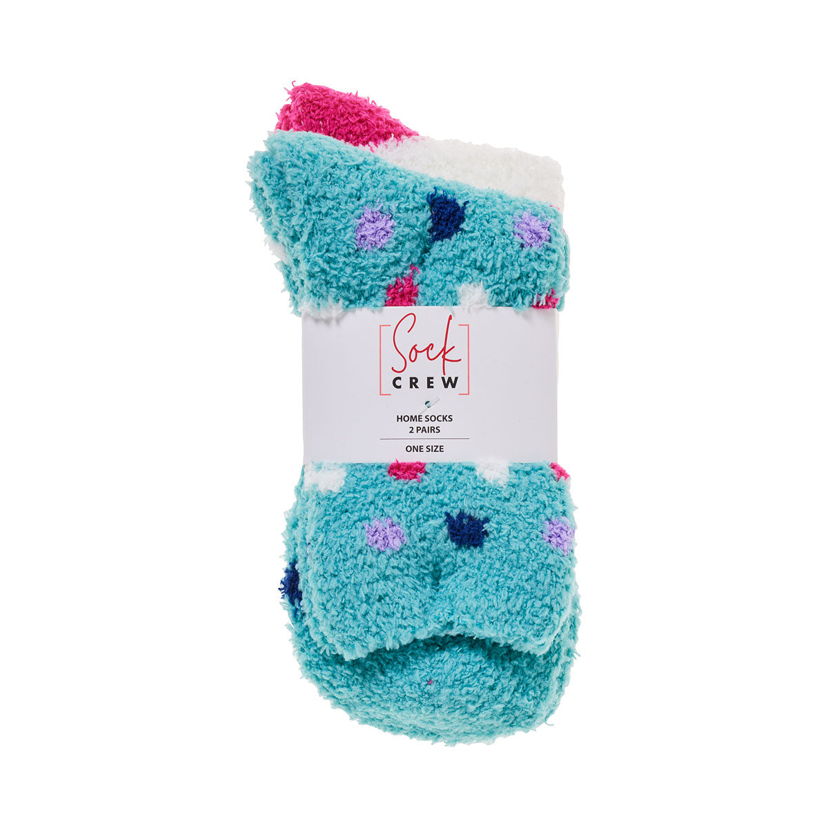 Home Socks Spot One Size 2pk