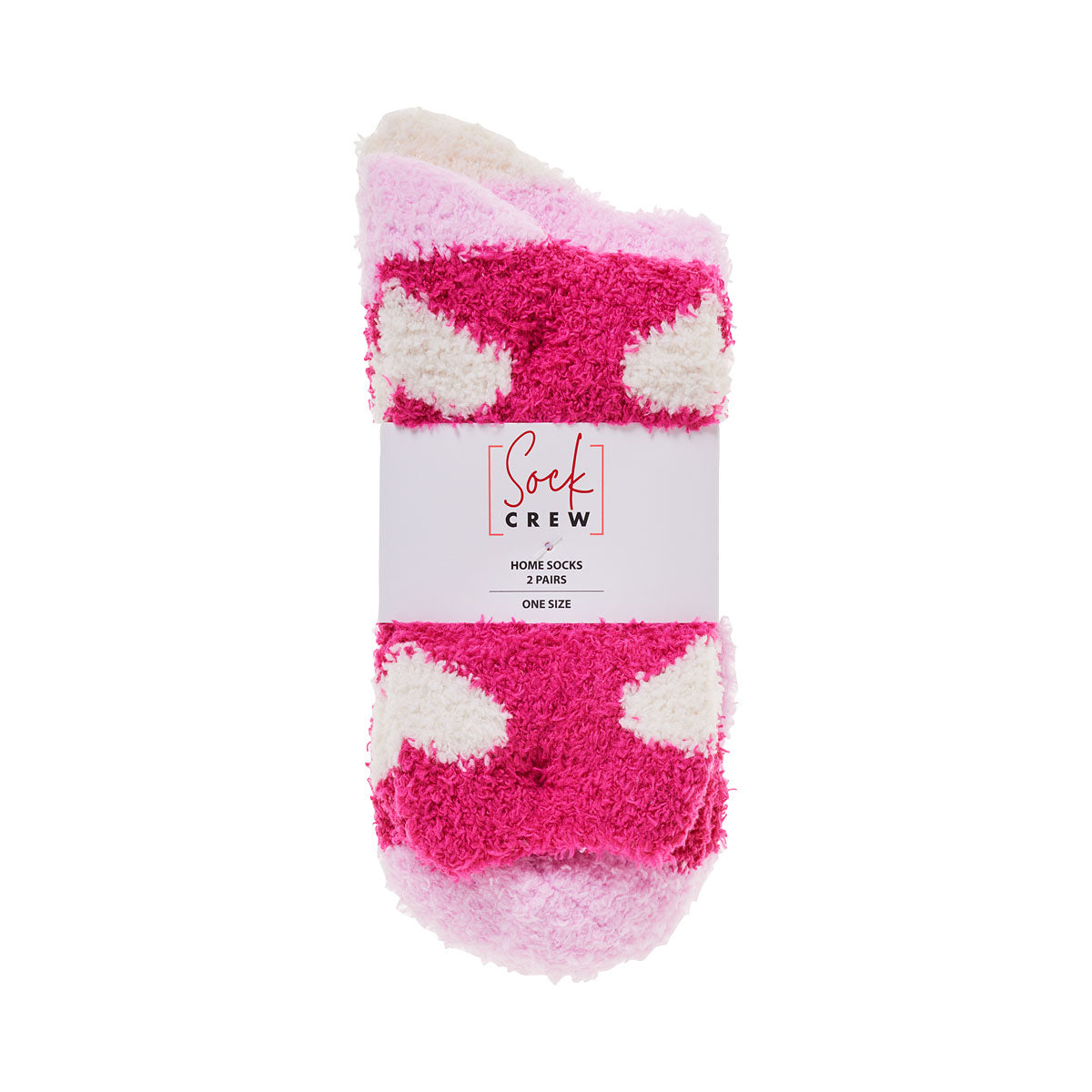 Home Socks Hearts One Size 2pk