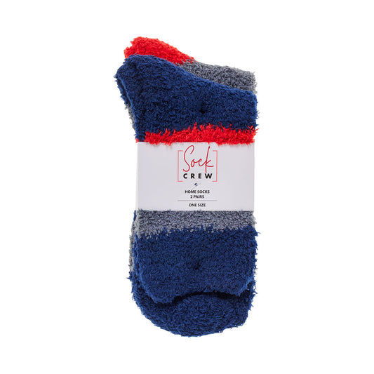Home Socks Stripes One Size 2pk