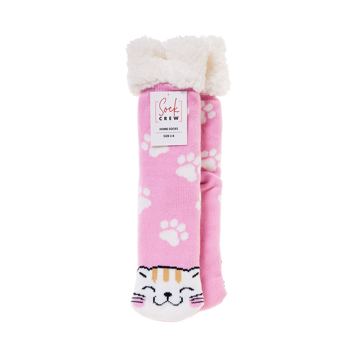 Sherpa Jacquard Socks Cat